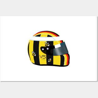 Sebastian Vettel - Save The Bees Helmet Posters and Art